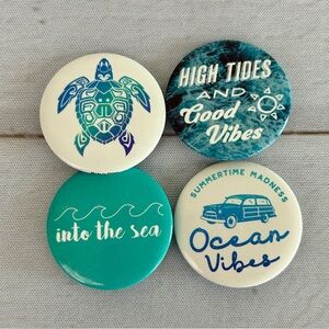 WhatEver Co. | Pins 4 Pack | Into the Sea Collection